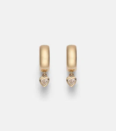 Roxanne First 14kt Gold Hoop Earrings With Diamonds