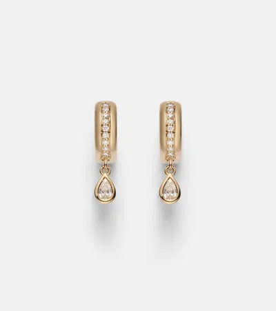 Roxanne First 14kt Gold Hoop Earrings With Diamonds