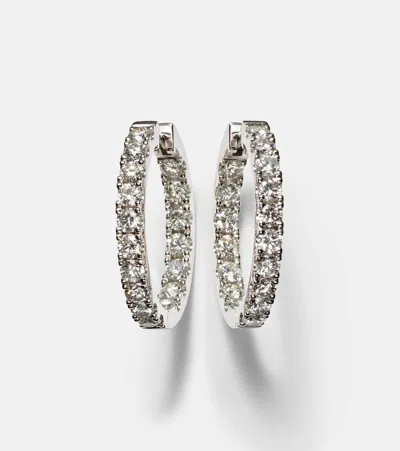 Roxanne First 14kt White Gold Earrings With Diamonds In Silver