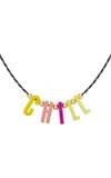 Roxanne First 9k Yellow Gold Chill' Cord Necklace In Neutral