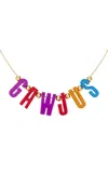 Roxanne First 9k Yellow Gold Gawjus' Cord Necklace