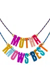 Roxanne First 9k Yellow Gold Muther Knows Best' Cord Necklace Set In Multi