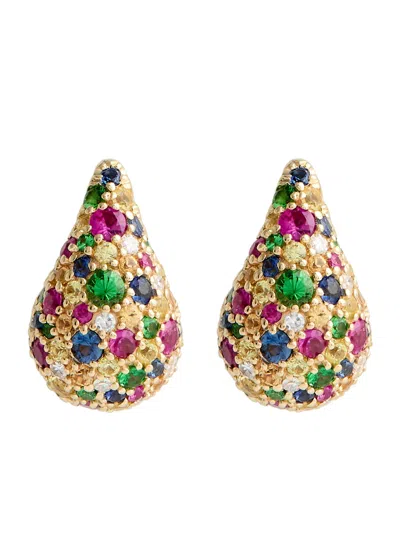 Roxanne First Happy Tears 14kt Gold Drop Earrings In Multicoloured 1