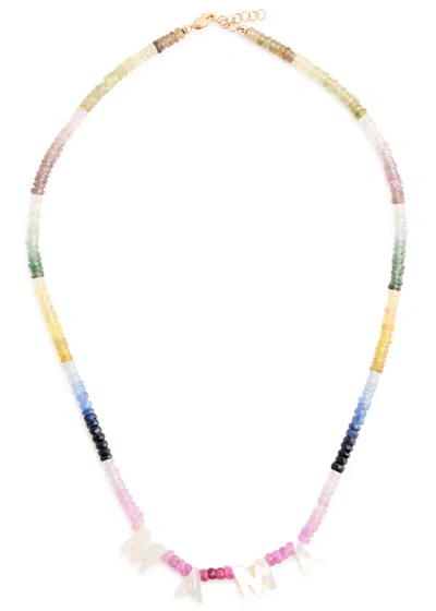 Roxanne First Mama Embellished Beaded Necklace In Multicoloured 1