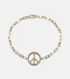 Roxanne First Peace Out 14kt Gold Bracelet With Diamonds In Gold