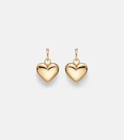 Roxanne First Puffy Heart 14kt Gold (585/1000) Drop Earrings