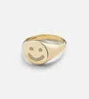 Roxanne First Smiley 14kt Gold Ring With Diamonds In Gold