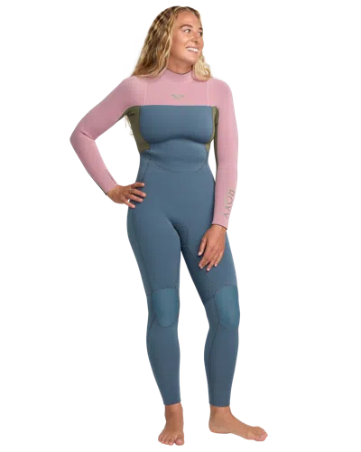 Roxy 3/2mm Prologue Back Zip (flatlock) Wetsuit In Blue