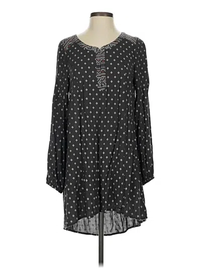 Pre-owned Roxy 3/4 Sleeve Blouse In Black