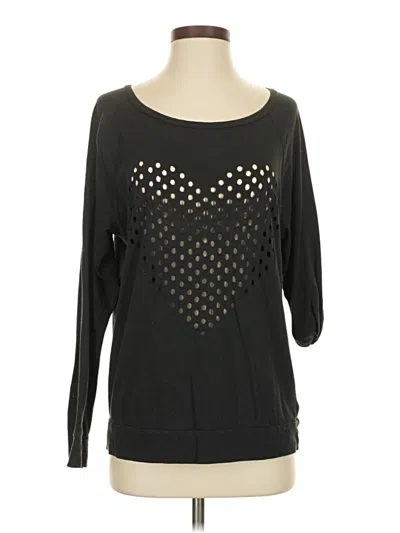 Pre-owned Roxy 3/4 Sleeve T-shirt In Black