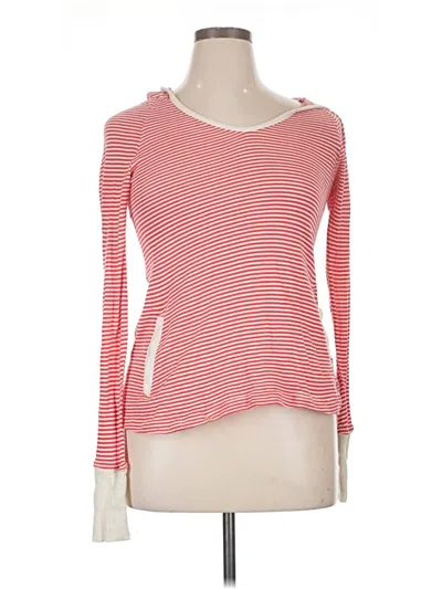 Pre-owned Roxy 3/4 Sleeve T-shirt In Red