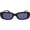 Roxy 53mm Slim Oval Sunglasses In Black