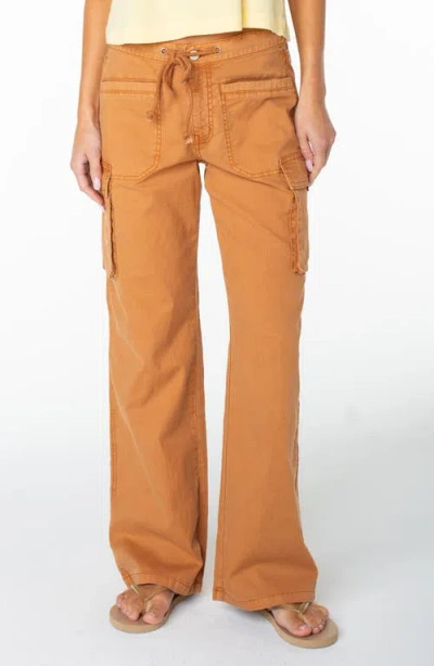 Roxy A La Cargo Drawstring Pants In Multi