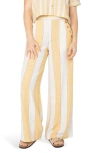 Roxy Adrian Stripe Wide Leg Linen Blend Pants