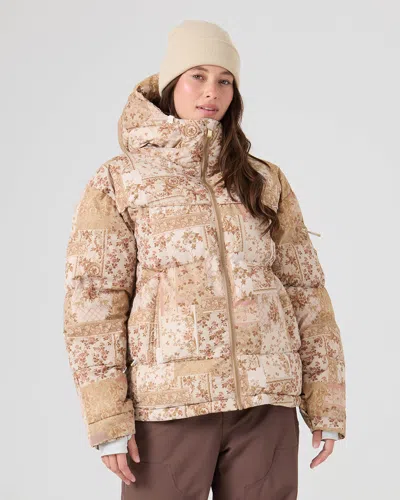 Roxy Alofted Puffy Jacket In Nude