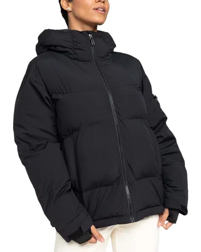 Roxy Alofted Puffy Snow Jacket In Black