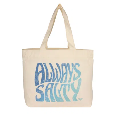 Roxy Always Salty Tote Bag In Gray
