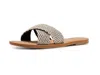 Roxy Andreya Raffia Slide Sandal In Brown