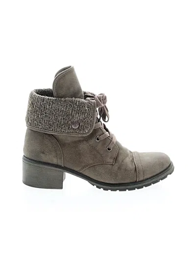 Pre-owned Roxy Ankle Boots In Gray