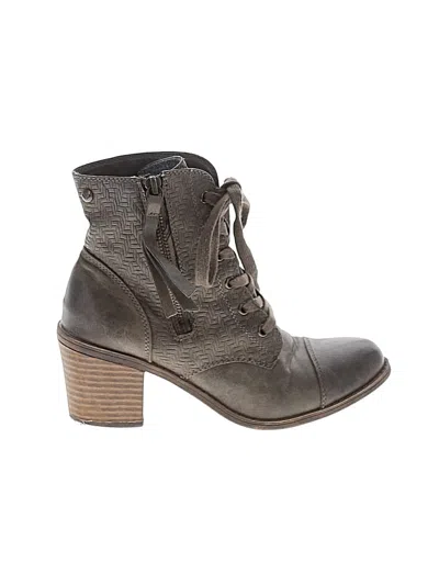 Pre-owned Roxy Ankle Boots In Gray
