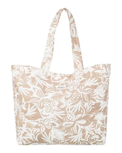 Roxy Anti Bad Vibes Tote Bag In Ginger Root Suntrip Swim