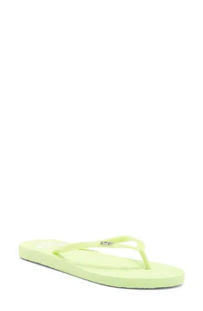 Roxy Antilles Ii Flip Flop In Light Green