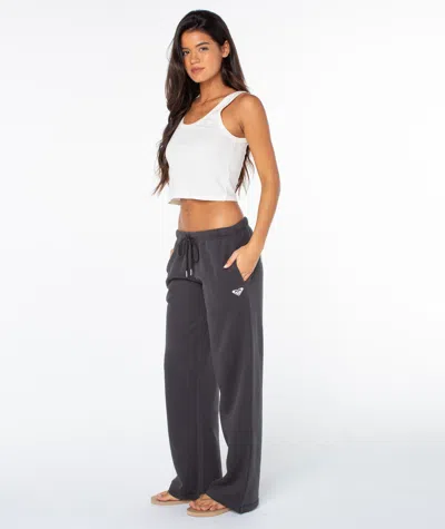 Roxy Ariel Wide Leg Pant In Gray