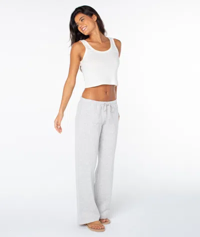 Roxy Ariel Wide Leg Pant In Gray