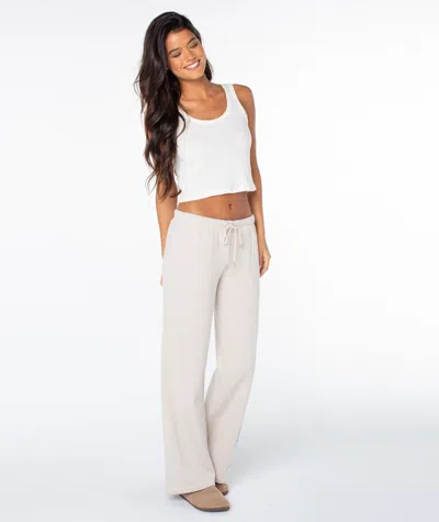 Roxy Ariel Wide Leg Pant In Neutral
