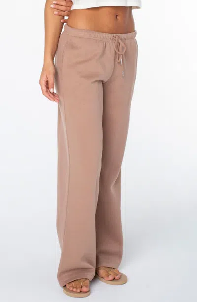 Roxy Ariel Wide Leg Pants In Pink