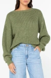 Roxy Around The Way Boatneck Sweater In Oil Green
