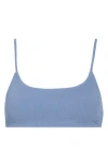 Shop Roxy Aruba Basic Bralette Bikini Top In Infinity Blue