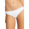 Roxy Juniors Womens Ribbed High-leg Swim Bottom Separates In Bright White