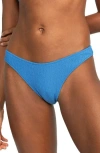 Roxy Aruba High Leg Cheeky Bikini Bottoms In Campanula