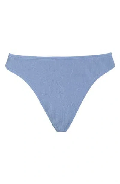 Roxy Aruba High Leg Cheeky Bikini Bottoms In Infinity Blue