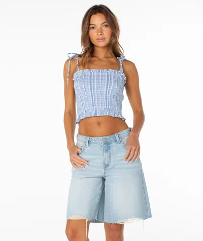 Roxy Avalon Tube Top In Blue