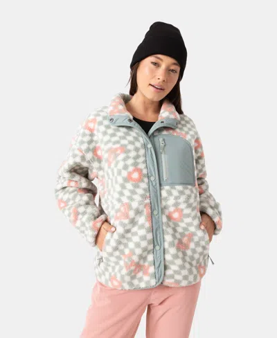 Roxy Axel Bonded Sherpa Jacket In Multi