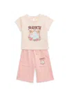 Roxy Beach Logo Graphic T-shirt & Pants Set