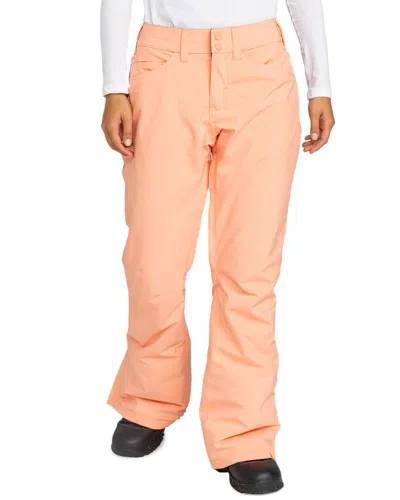 Roxy Backyard Snow Pant In Orange