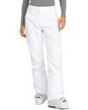 Roxy Backyard Snow Pant In White