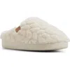 Roxy Bae Faux Fur Slipper In White