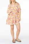 Roxy Bali Retreat Mini Sundress In Neutral
