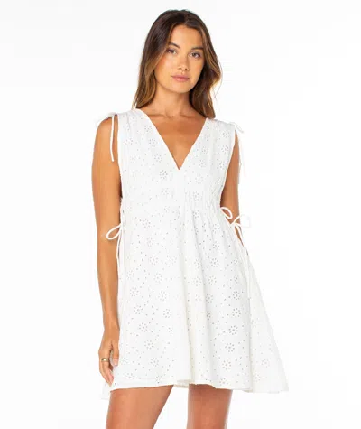 Roxy Bay Breeze Mini Dress In White