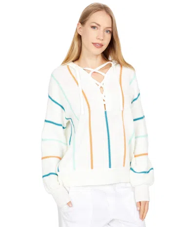Roxy Bay Of Rainbows Snow White Top In Multi
