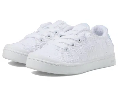 Roxy Bayshore Plus Sneakers (little Kid/blue Kid) Girls Shoes Antique White : 12 Little Kid M, Canvas