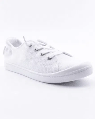 Roxy Bayshore Plus Wide Width Sneaker In White