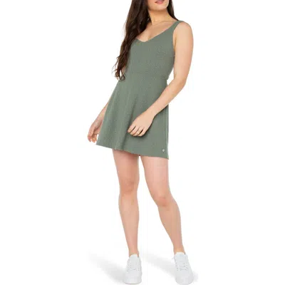 Roxy Beach Bliss Back Tie Dress In Agave Green
