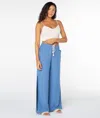 Roxy Beach Breeze Split Hem Pants In Blue