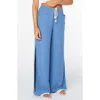 Roxy Beach Breeze Split Hem Pants In Blue