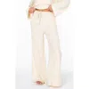 Roxy Beach Breeze Split Hem Pants In Parchment